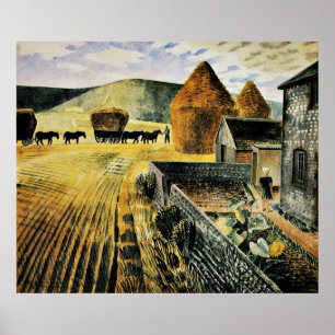 Eric Ravilious - Furlongs Poster