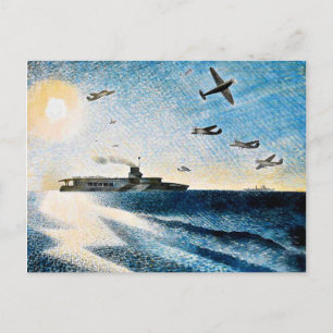 Eric Ravilious - HMS Glorious in der Arktis Postkarte
