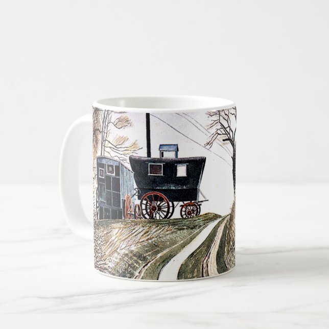 Eric Ravilious - Karawanen, Kaffeetasse (Vorderseite Links)