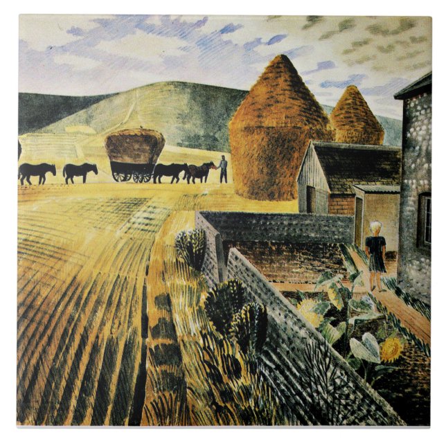 Eric Ravilious - Möbel, Kunstmalerei, Fliese (Vorderseite)