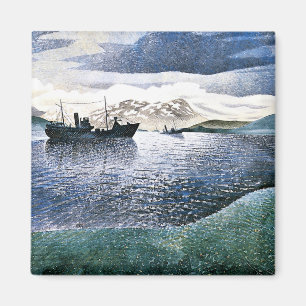 Eric Ravilious - Norwegen, magischer Realismus, Magnet