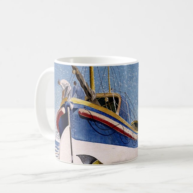 Eric Ravilious - Rettungsboot, Kaffeetasse (Vorderseite Links)