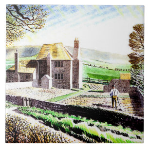 Eric Ravilious, Schäferhäuschen, Fliese
