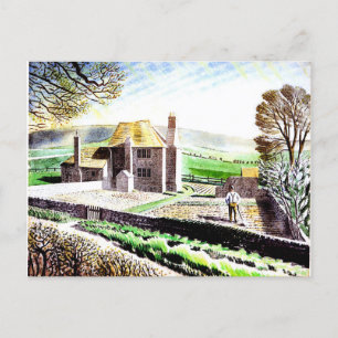 Eric Ravilious, Shepherds Hütte Postkarte