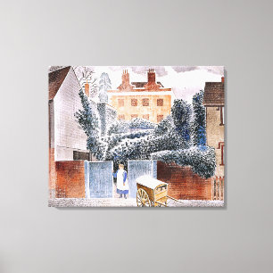 Eric Ravilious, The Vicarage, magischer Realismus, Leinwanddruck