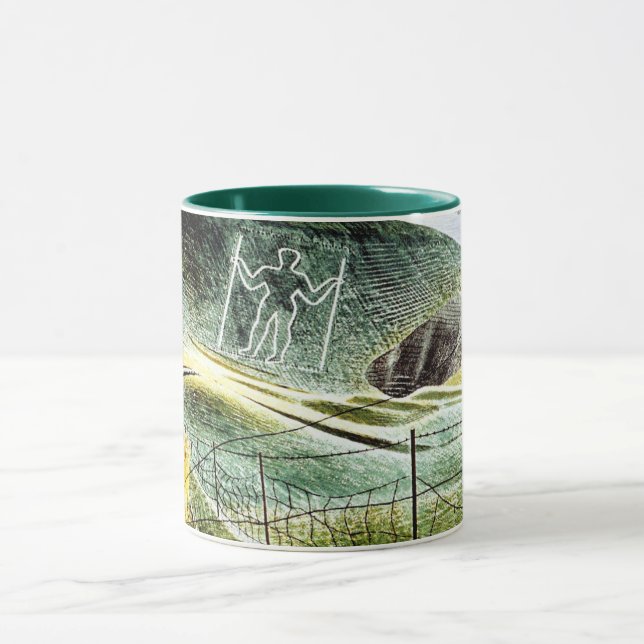 Eric Ravilious - The Wilmington Giant, Fine Art Tasse (Zentrum)