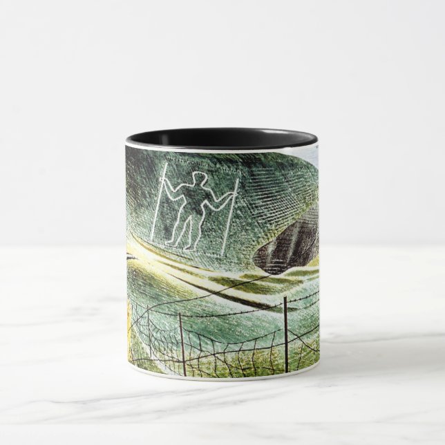 Eric Ravilious - The Wilmington Giant, Fine Art Tasse (Zentrum)
