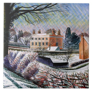 Eric Ravilious, Vicarage im Winter Fliese