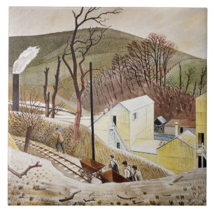 Eric Ravilious - Zementwerk Nr. 2 Fliese