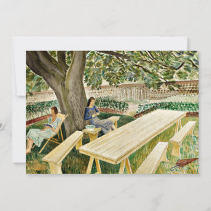 Eric Ravilious - Zwei Frauen in einem Garten Karte