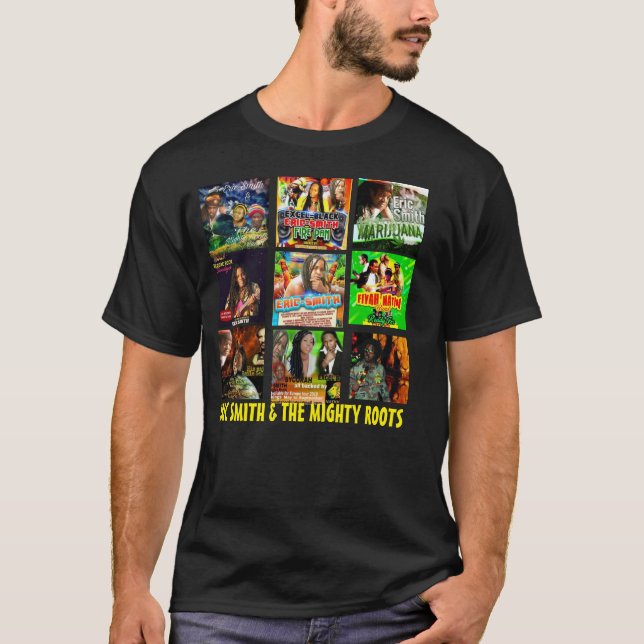 ERIC SMITH TOUR MERCH Einfaches dunkles T-Shirt (Vorderseite)
