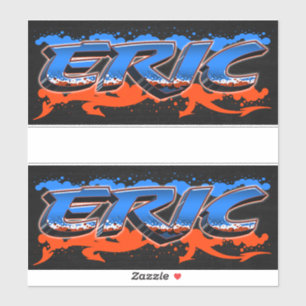 Eric Vorname Name Graffiti Aufkleber Sticker