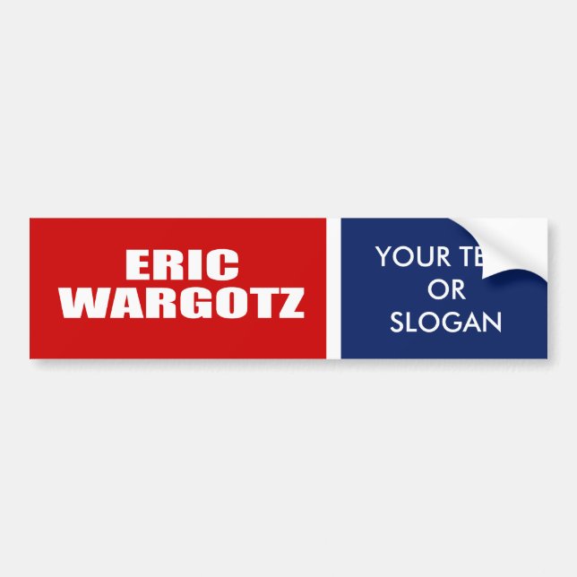 ERIC WARGOTZ FÜR SENAT AUTOAUFKLEBER (Vorne)