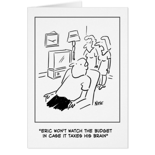 Eric wird das Budget nicht im Fernsehen sehen (Vorne)