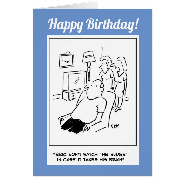 Eric wird das Budget nicht im Fernsehen sehen (Vorne)