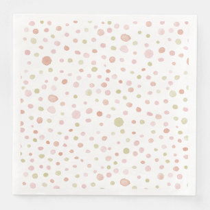 Erica Confetti Watercolor Dots Paper Napkin Serviette