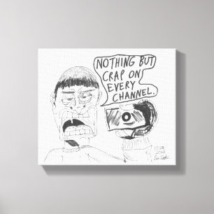 Erica Crooks Comic 2024: Nichts als CRAP im Fernse Leinwanddruck