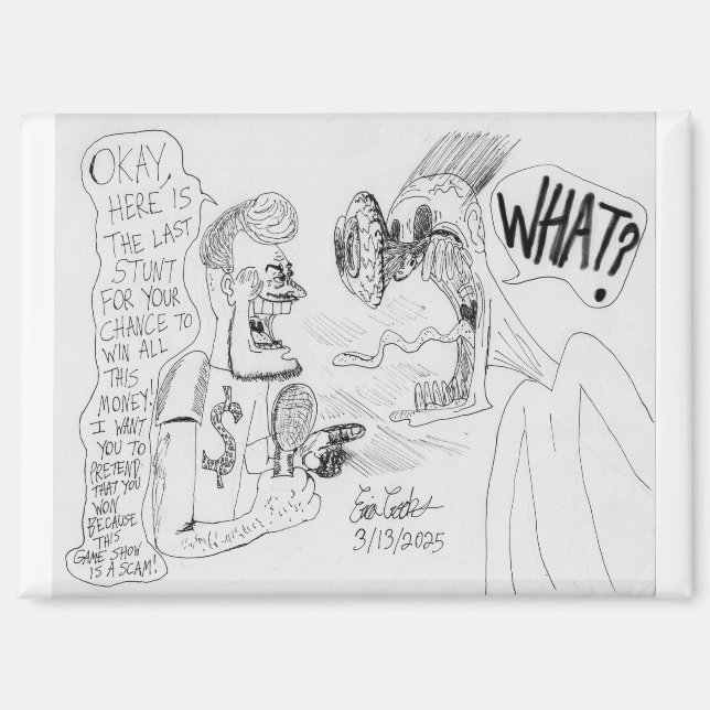 Erica Crooks Comics: Game Show-Abzocke Magnet (Vorderseite)