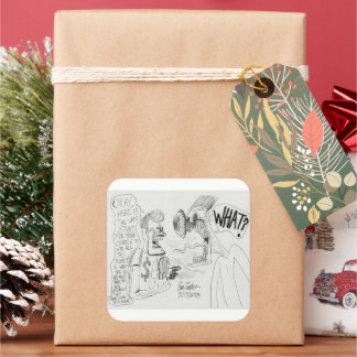 Erica Crooks Comics: Game Show-Abzocke Quadratischer Aufkleber