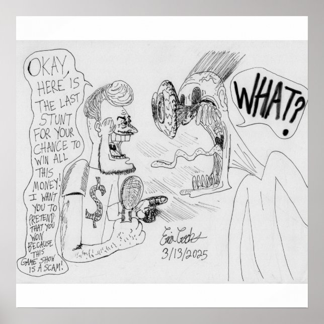 Erica Crooks Comics : Game Show scam Poster (Vorne)