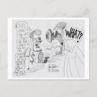 Erica Crooks Comics: Game-Show-Schwindel Feiertagspostkarte