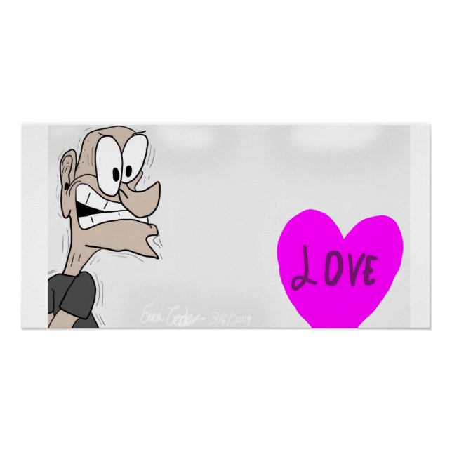 Erica Crooks Comics - Man fearing love Poster (Vorderseite)