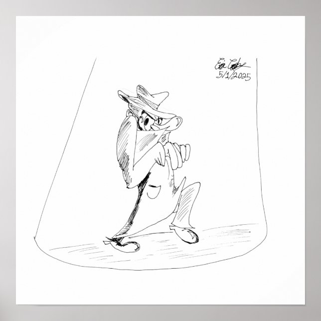 Erica Crooks Comics - sneaky villain man Poster (Vorne)