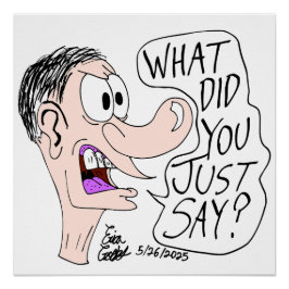 Erica Crooks Comics - What did you just say ? Poster