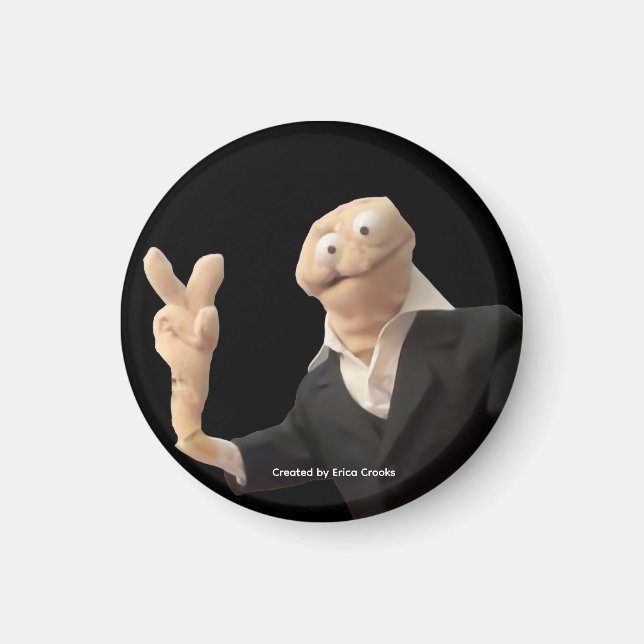 Erica Crooks puppet peace Magnet (Vorne)