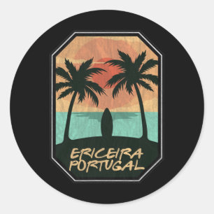 Ericeira Portugal - Ericeira Surfen Ericeira Surfe Runder Aufkleber