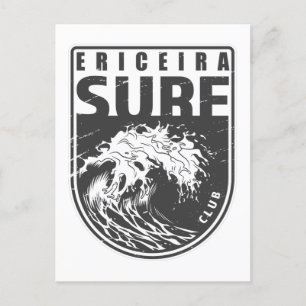 Ericeira Surf Club Portugal Emblem Postkarte
