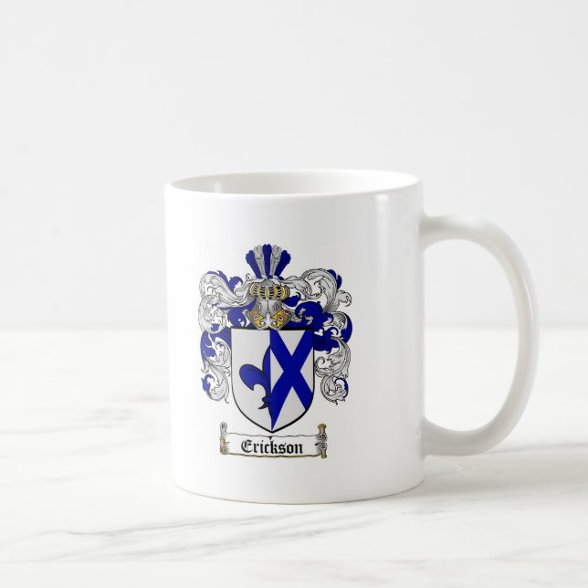 ERICKSON-FAMILIENWAPPEN - ERICKSON-WAPPEN KAFFEETASSE (Rechts)