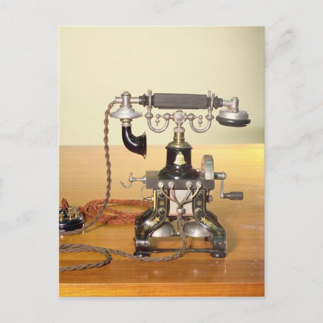 Ericsson Telefon, 1890 Postkarte (Vorderseite)