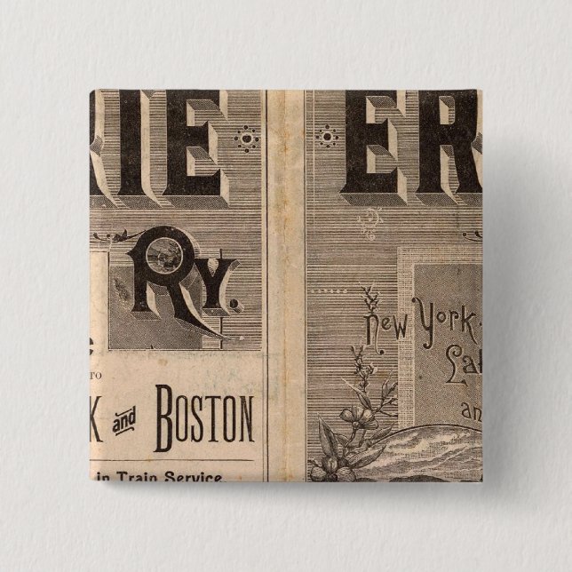 Erie-Bahn Button (Vorderseite)