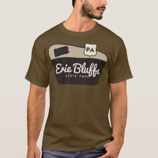 Erie Bluffs Staat Park Pennsylvania Begrüßungszeic T-Shirt