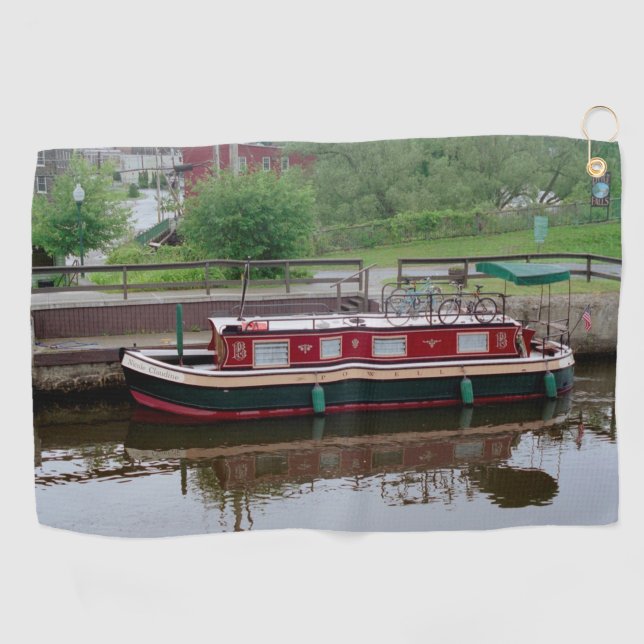 Erie Canal Golf Handtuch (Horizontal)