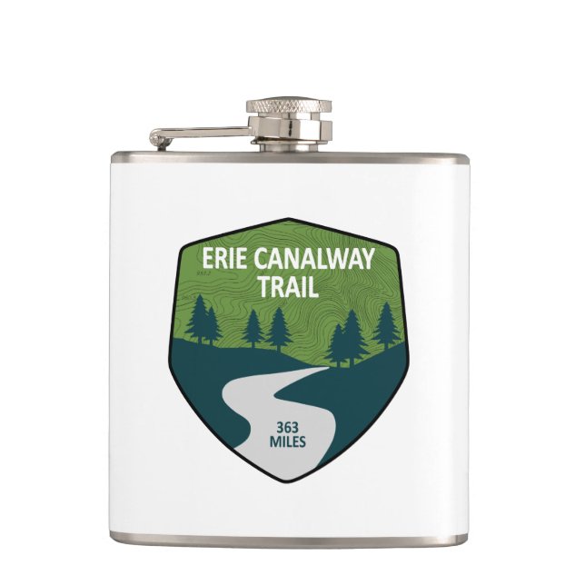 Erie Canalway Trail Flachmann (Vorderseite)
