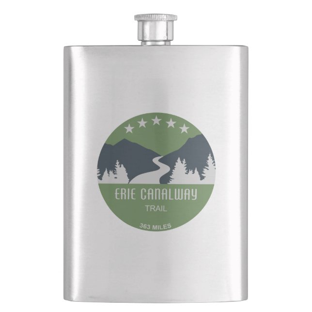 Erie Canalway Trail Flachmann (Vorderseite)