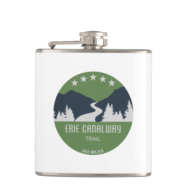 Erie Canalway Trail Flachmann (Vorderseite)