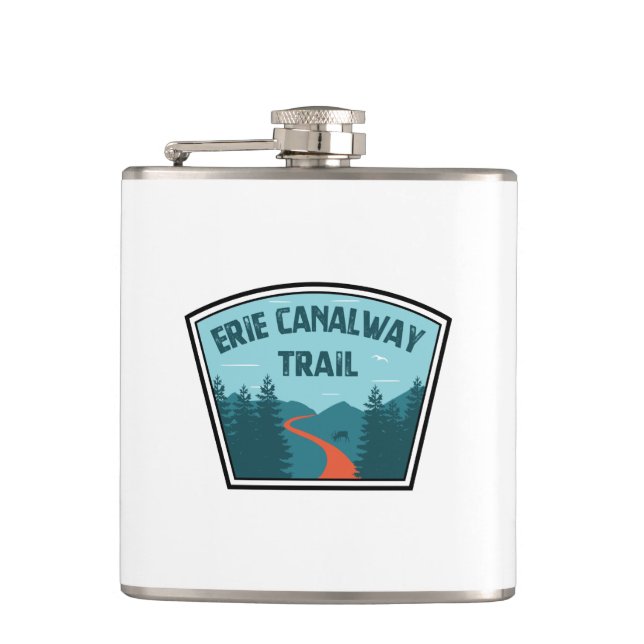 Erie Canalway Trail Flachmann (Vorderseite)