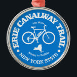 Erie Canalway Trail (Radfahren) Ornament Aus Metall<br><div class="desc">Erie Canalway Trail,  New York.</div>