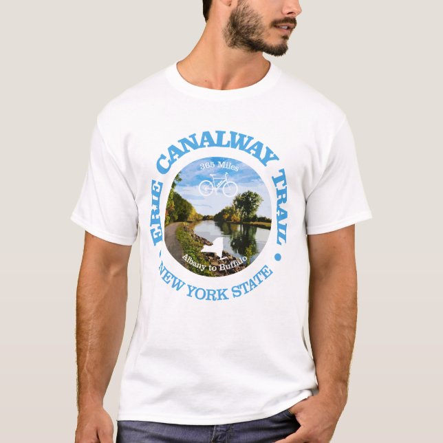 Erie Canalway Trail (Radweg c) T-Shirt (Vorderseite)