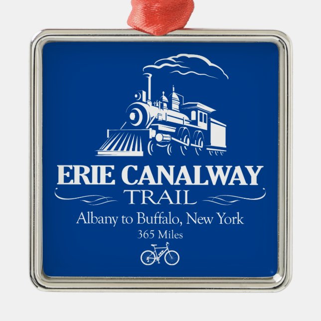 Erie Canalway Trail (RT) Ornament Aus Metall (Vorne)