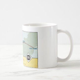 Erie-Eisenbahn-Karten-Tasse (11oz) Kaffeetasse