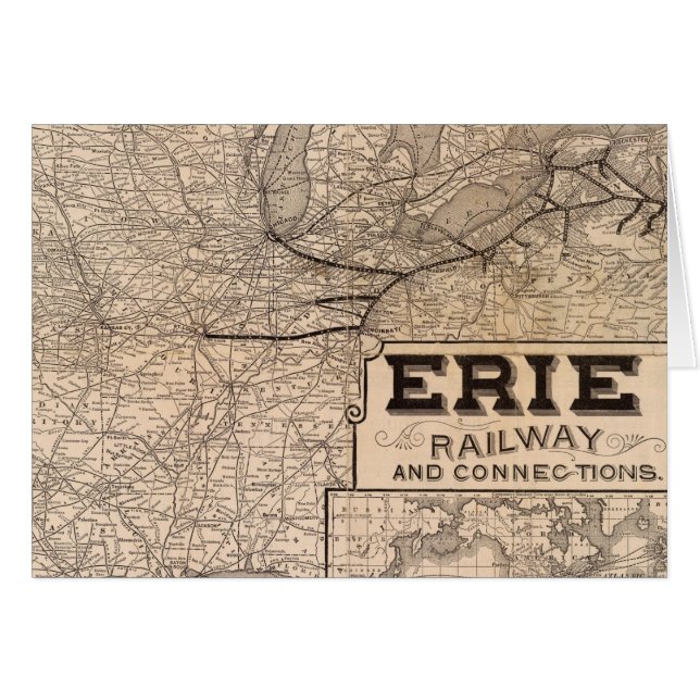Erie Eisenbahn und Verbindungen (Vorderseite (Horizontal))