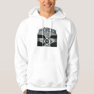 Erie-Eisenbahn-Vorstadtzeitplan-Abdeckung 1958 Hoodie