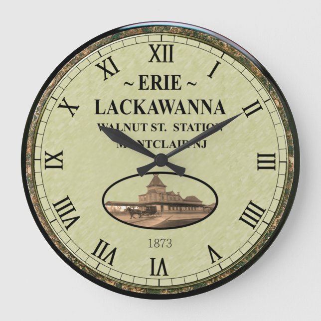 Erie~Lackawanna Station~Walnut St. Montclair NJ~   Große Wanduhr (Vorderseite)