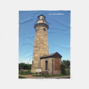 Erie Land Lighthouse Fleece-Decke Fleecedecke
