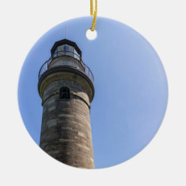 Erie Land Lighthouse Keramik Ornament