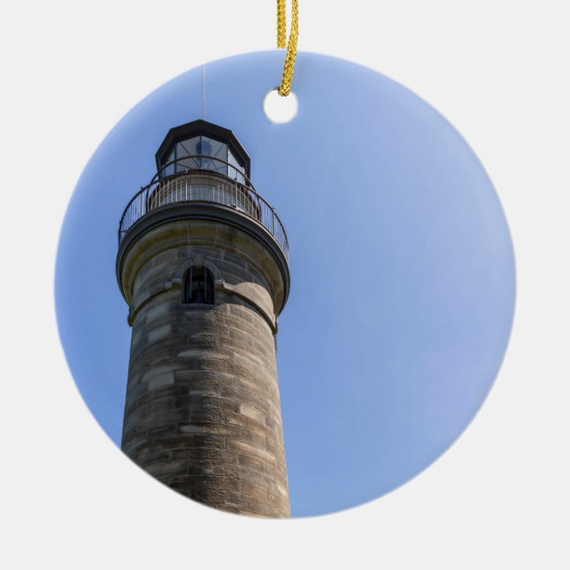 Erie Land Lighthouse Keramik Ornament (Vorne)